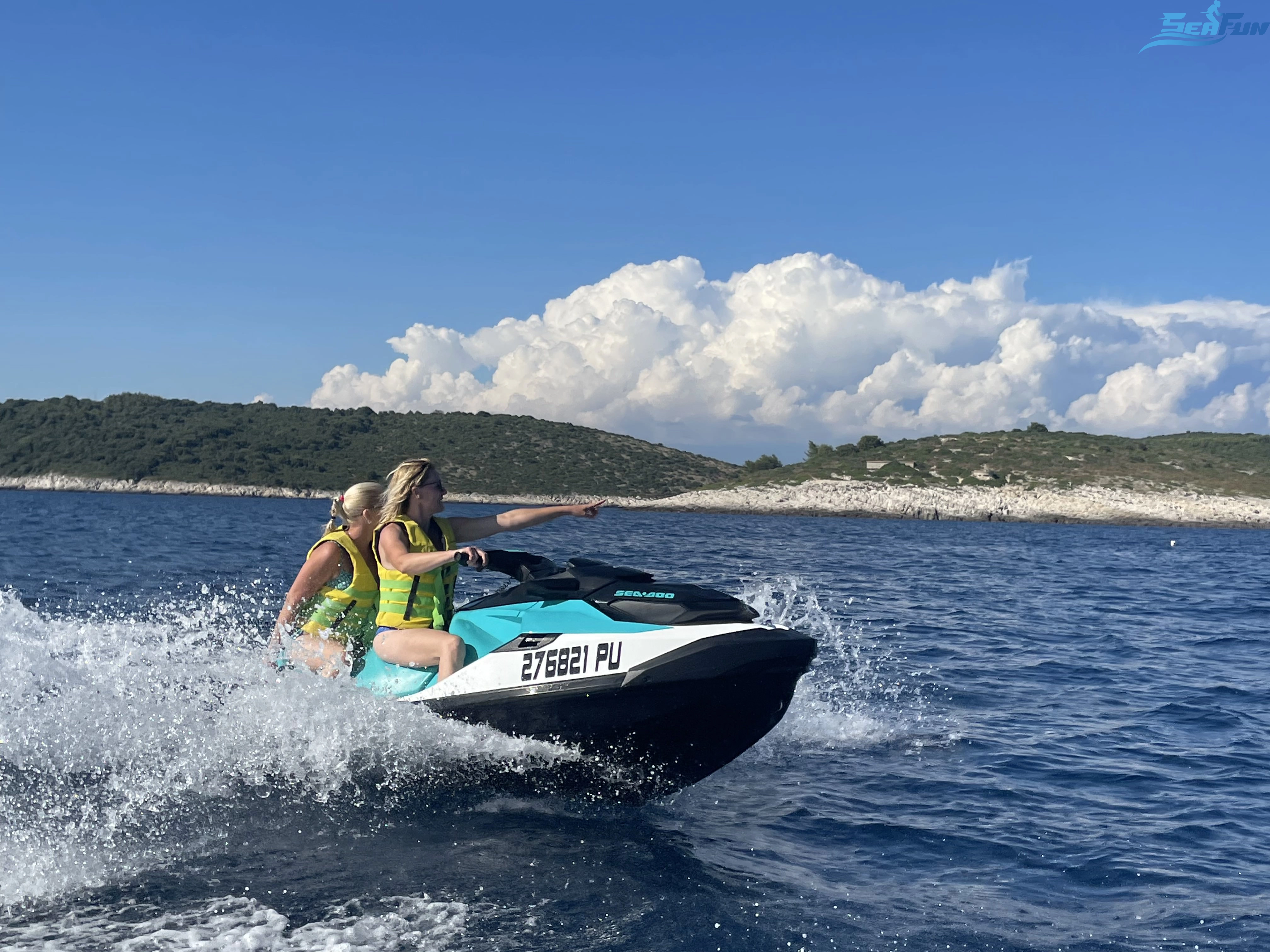 Jet ski safari Medulin archipelago Istria